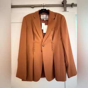 A.L.C. Camel Blazer with Unique Detailing